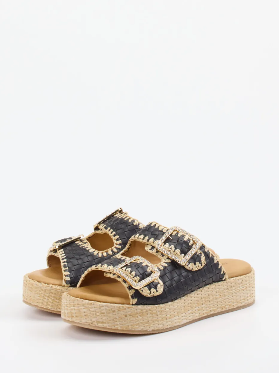 – Plateau-Pantolette aus Flechtleder*Konstantin Starke Clearance