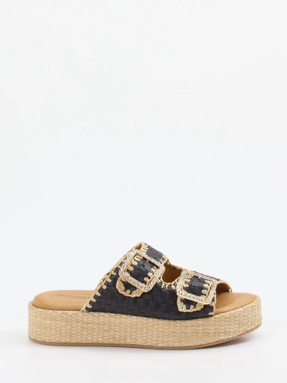 – Plateau-Pantolette aus Flechtleder*Konstantin Starke Clearance