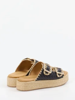 – Plateau-Pantolette aus Flechtleder*Konstantin Starke Clearance