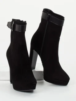 Damen Konstantin Starke – Plateau-Stiefelette aus Veloursleder