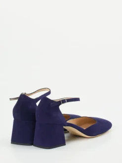 Damen Konstantin Starke – Pumps aus Veloursleder tiefviolett