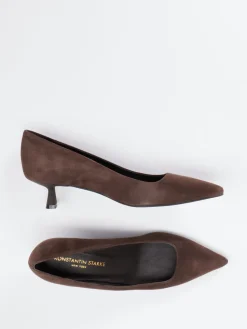 Damen Konstantin Starke – Pumps aus Veloursleder schoko