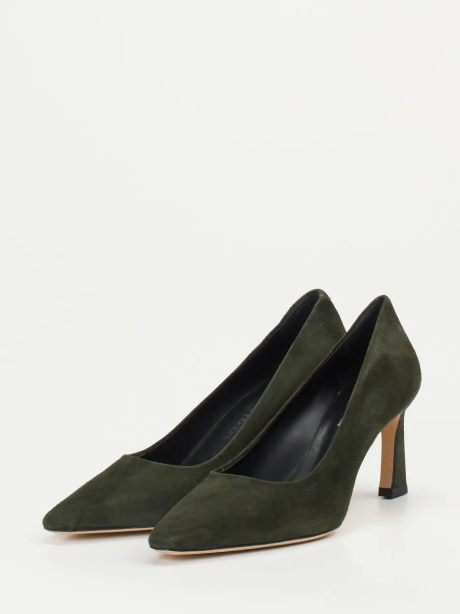 Damen Konstantin Starke – Pumps aus Veloursleder Dunkeloliv