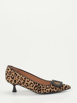 – Pumps aus Veloursleder mit Leoprint*Konstantin Starke Hot