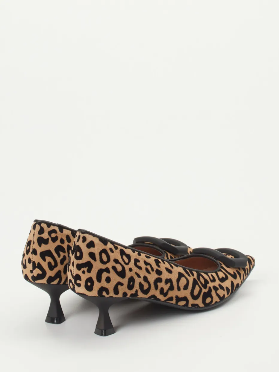 – Pumps aus Veloursleder mit Leoprint*Konstantin Starke Hot