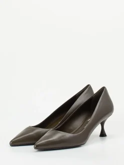 Damen Konstantin Starke – Pumps aus Lammleder schlammgrau