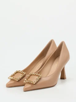 Damen Konstantin Starke – Pumps aus Lammleder braun