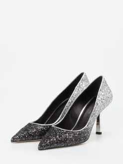– Pumps aus Metallicleder in Silber*Konstantin Starke