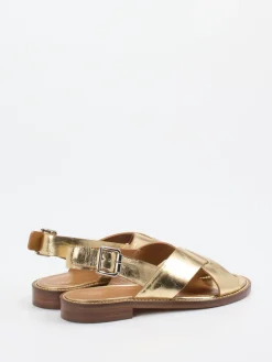 – Riemchensandale aus Metallicleder Gold*Konstantin Starke Best