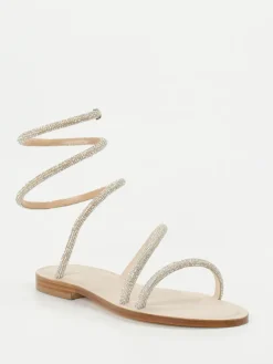 – Riemchensandale aus Metallicleder Beige*Konstantin Starke Online