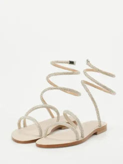 – Riemchensandale aus Metallicleder Beige*Konstantin Starke Online