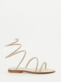 – Riemchensandale aus Metallicleder Beige*Konstantin Starke Online