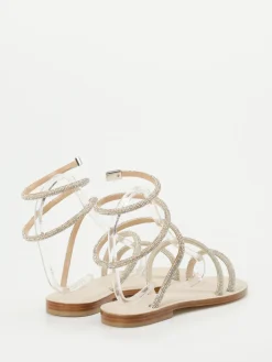 – Riemchensandale aus Metallicleder Beige*Konstantin Starke Online