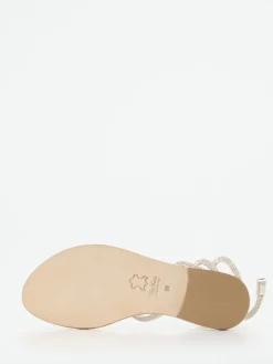 – Riemchensandale aus Metallicleder Beige*Konstantin Starke Online