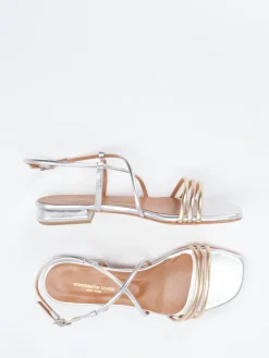 Damen Konstantin Starke – Riemchensandale aus Metallicleder