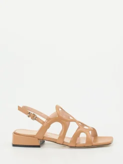 Damen Konstantin Starke – Riemchensandale aus Lammleder hell