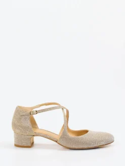 Damen Konstantin Starke – Riemchenpumps aus Metallicleder