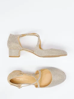 Damen Konstantin Starke – Riemchenpumps aus Metallicleder