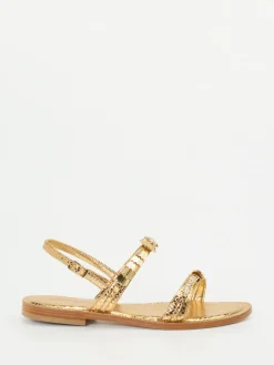 – Riemchensandalen aus Metallicleder*Konstantin Starke Hot