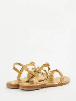 – Riemchensandalen aus Metallicleder*Konstantin Starke Hot