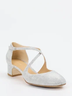 Damen Konstantin Starke – Riemchenpumps aus Metallicleder