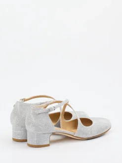 Damen Konstantin Starke – Riemchenpumps aus Metallicleder