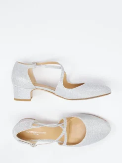 Damen Konstantin Starke – Riemchenpumps aus Metallicleder