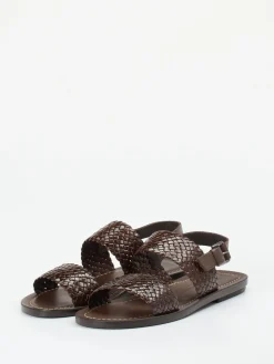 Herren Konstantin Starke – Riemchensandale aus Flechtleder dunkel