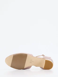 – Riemchenpumps aus Metallicleder Roségold*Konstantin Starke Online