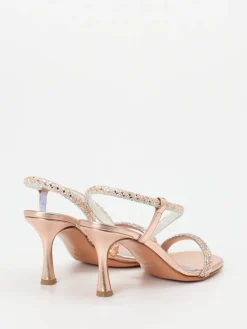 Damen Konstantin Starke – Sandalette aus Metallicleder Roségold
