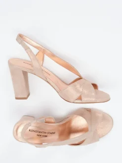 Damen Konstantin Starke – Sandaletten aus Veloursleder Rosé