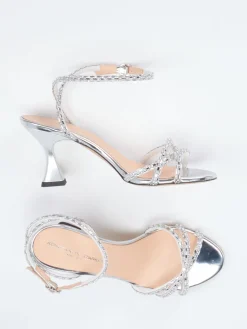 – Sandaletten aus Metallicleder*Konstantin Starke Hot