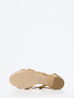 Damen Konstantin Starke – Sandaletten aus Veloursleder Camel