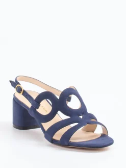 Damen Konstantin Starke – Sandalen aus Veloursleder Tinten