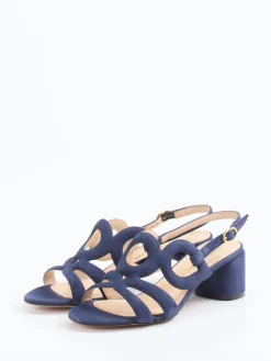 Damen Konstantin Starke – Sandalen aus Veloursleder Tinten