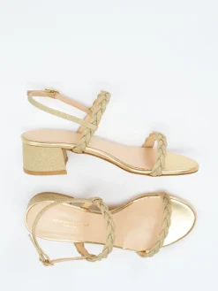 – Sandalette aus Metallicleder*Konstantin Starke New