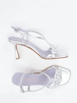 – Sandaletten aus Metallicleder*Konstantin Starke