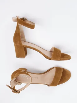 – Sandalette aus Veloursleder cognac*Konstantin Starke Clearance