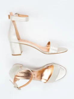 – Sandalen aus Metallicleder champagner*Konstantin Starke Best