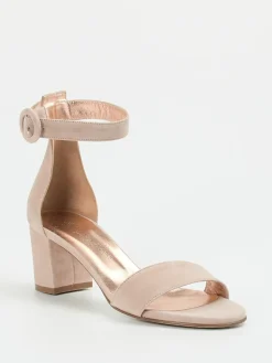 Damen Konstantin Starke – Sandalen aus Veloursleder Rosé