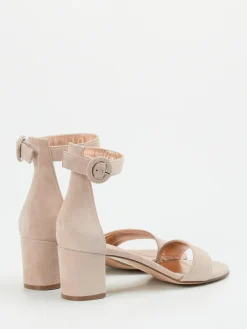 Damen Konstantin Starke – Sandalen aus Veloursleder Rosé