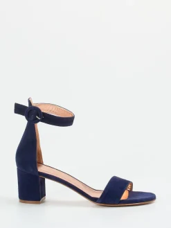 Damen Konstantin Starke – Sandalen aus Veloursleder Dunkel