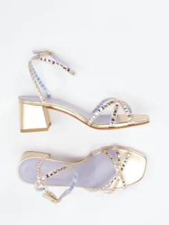 – Sandaletten aus Metallicleder*Konstantin Starke Best