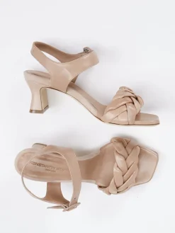 – Sandalen aus Flechtleder Nude*Konstantin Starke Online