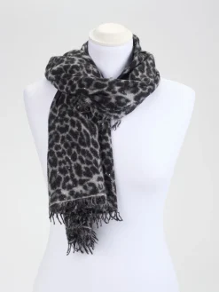 – Schal aus Kunstfaser mit Leoprint*Konstantin Starke Online