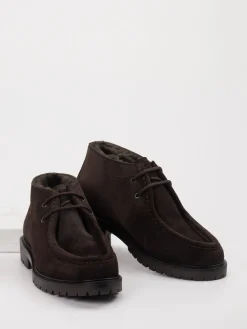 – Schnürboots aus Veloursleder Dunkel*Konstantin Starke Best