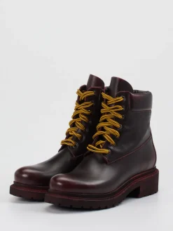 Damen Konstantin Starke – Schnürboots aus Kalbleder Bordeaux