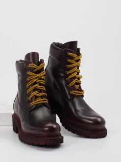 Damen Konstantin Starke – Schnürboots aus Kalbleder Bordeaux