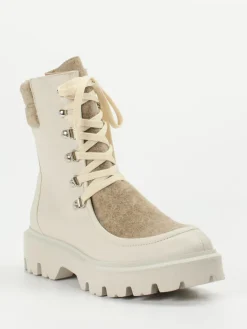 – Schnürboots aus Lammleder Creme*Konstantin Starke