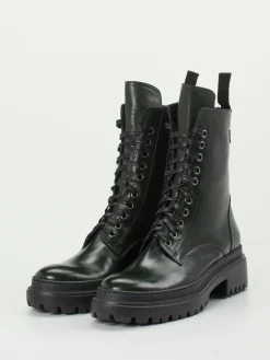 Damen Konstantin Starke – Schnürboots aus Lammleder Dunkeloliv